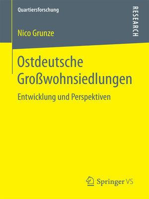 Ostdeutsche Großwohnsiedlungen - ebook